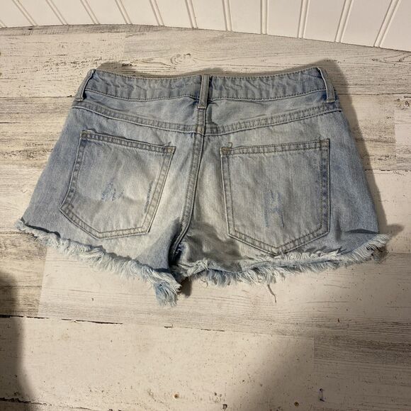 Forever 21 Women's shorts button fly size 24 ruff hem Short‎ Shorts - Picture 4 of 4